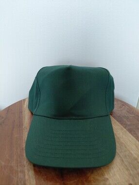 VINTAGE Plain Dark Green Hat OS